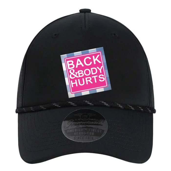 Back & Body Hurts Performance The Dyno Cap