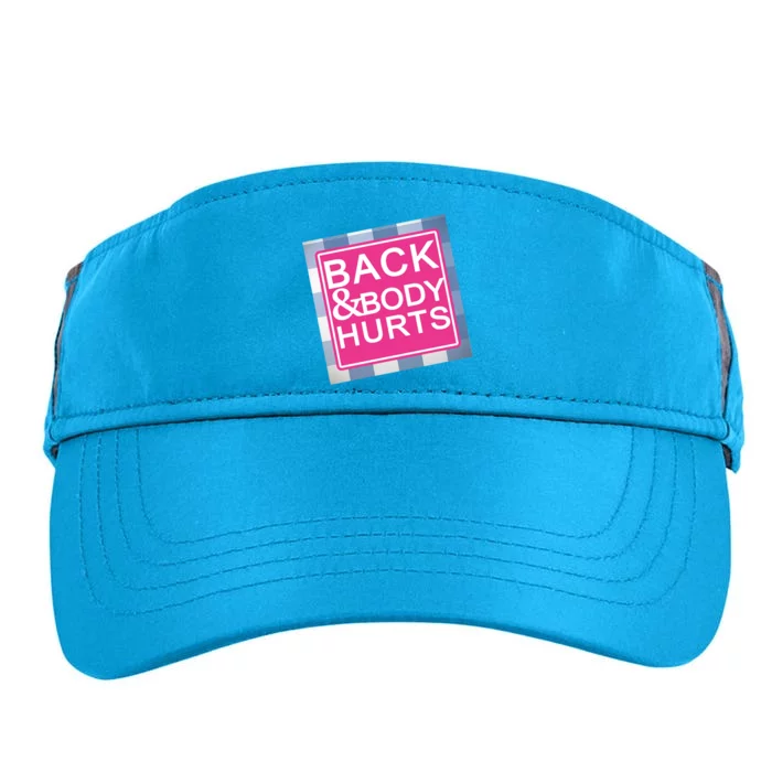 Back & Body Hurts Adult Drive Performance Visor