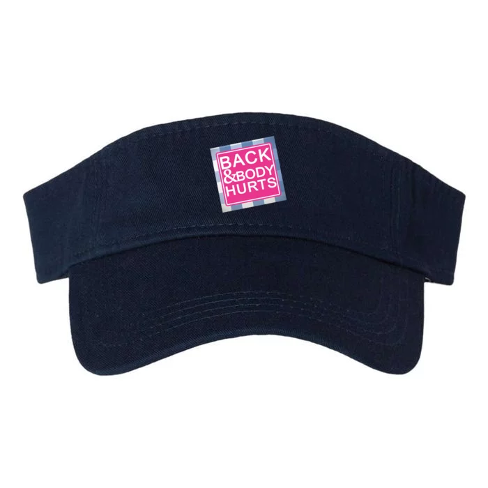 Back & Body Hurts Valucap Bio-Washed Visor