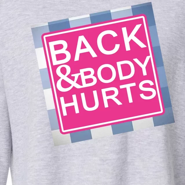 Back & Body Hurts Cropped Pullover Crew