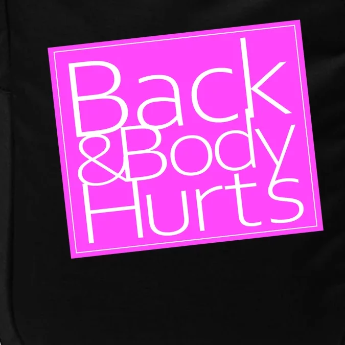 Back & Body Hurts Pink Logo Impact Tech Backpack