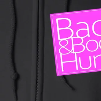 Back & Body Hurts Pink Logo Full Zip Hoodie