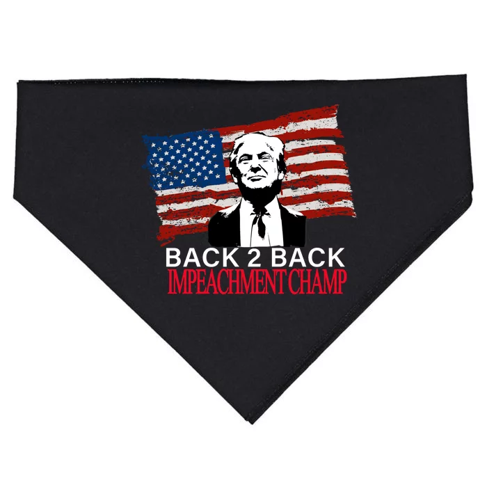 Back 2 Back Impeachment Champ USA-Made Doggie Bandana