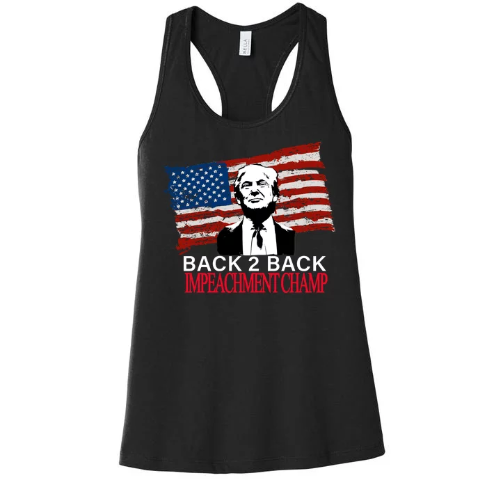 Back 2 Back Impeachment Champ Women's Racerback Tank