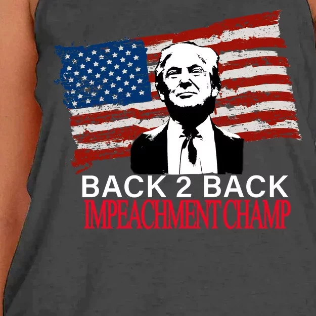 Back 2 Back Impeachment Champ Women's Knotted Racerback Tank