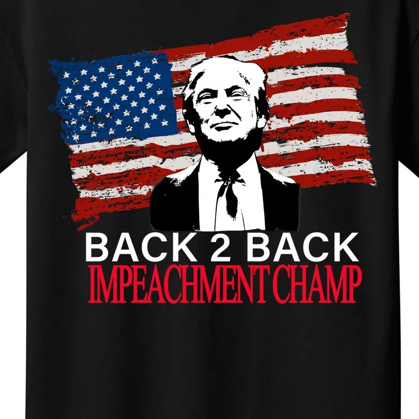 Back 2 Back Impeachment Champ Kids T-Shirt