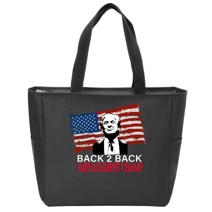 Back 2 Back Impeachment Champ Zip Tote Bag