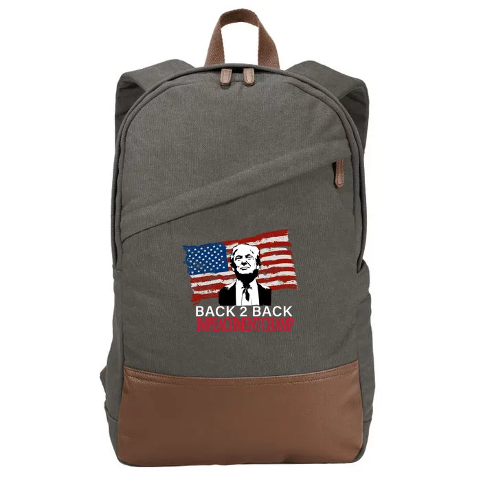 Back 2 Back Impeachment Champ Cotton Canvas Backpack