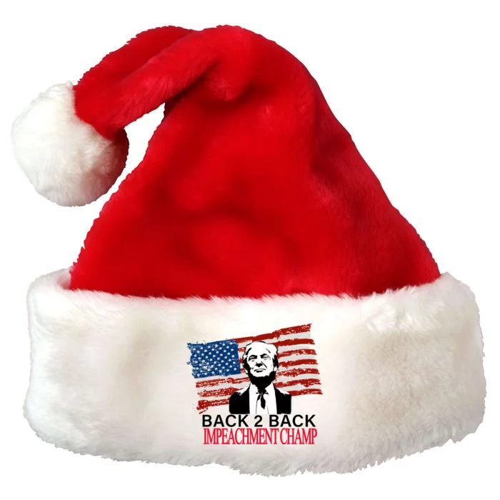 Back 2 Back Impeachment Champ Premium Christmas Santa Hat