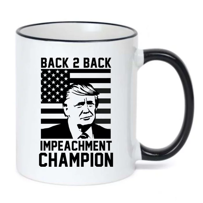 Back 2 Back Impeachment Champion Black Color Changing Mug