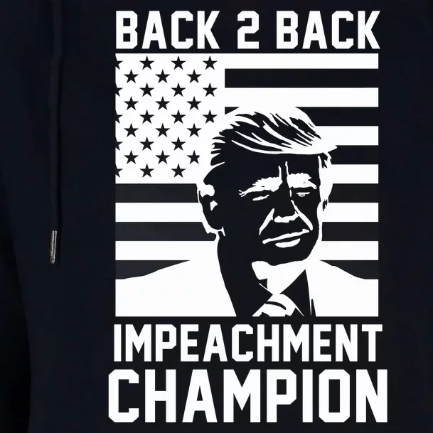 Back 2 Back Impeachment Champion Womens Funnel Neck Pullover Hood