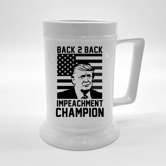 Back 2 Back Impeachment Champion Front & Back Beer Stein