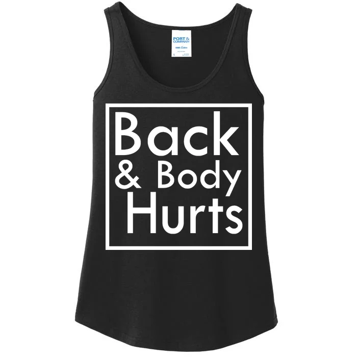 Back And Body Hurts Ladies Essential Tank