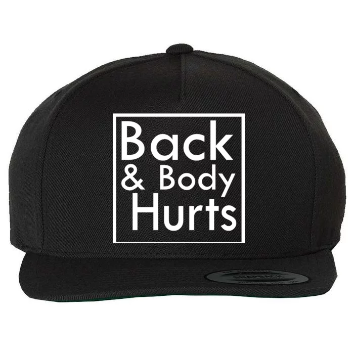 Back And Body Hurts Wool Snapback Cap