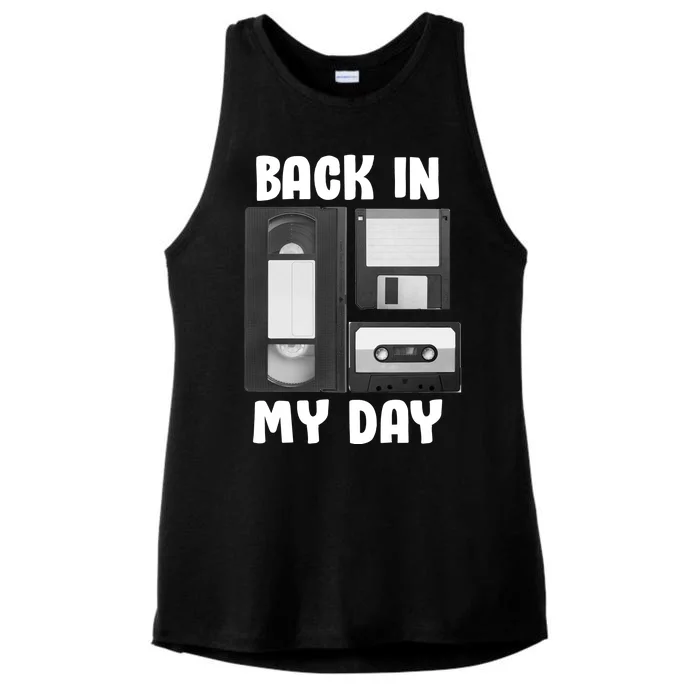 Back In My Day Ladies Tri-Blend Wicking Tank