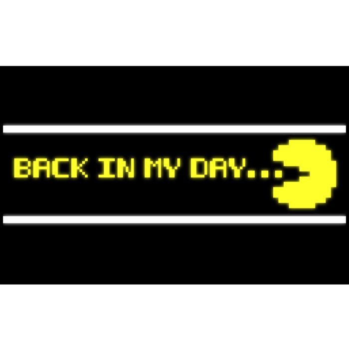 Back In My Day Retro Video Game Bumper Sticker