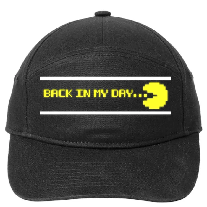 Back In My Day Retro Video Game 7-Panel Snapback Hat