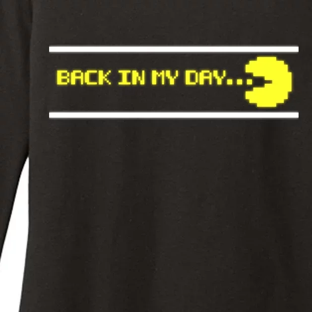 Back In My Day Retro Video Game Womens CVC Long Sleeve Shirt