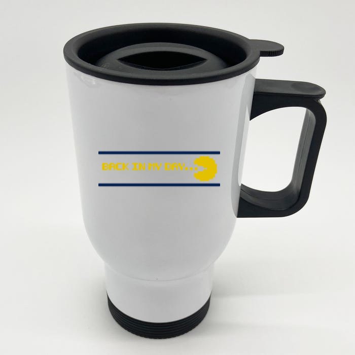 Back In My Day Retro Video Game Front & Back Stainless Steel Travel Mug