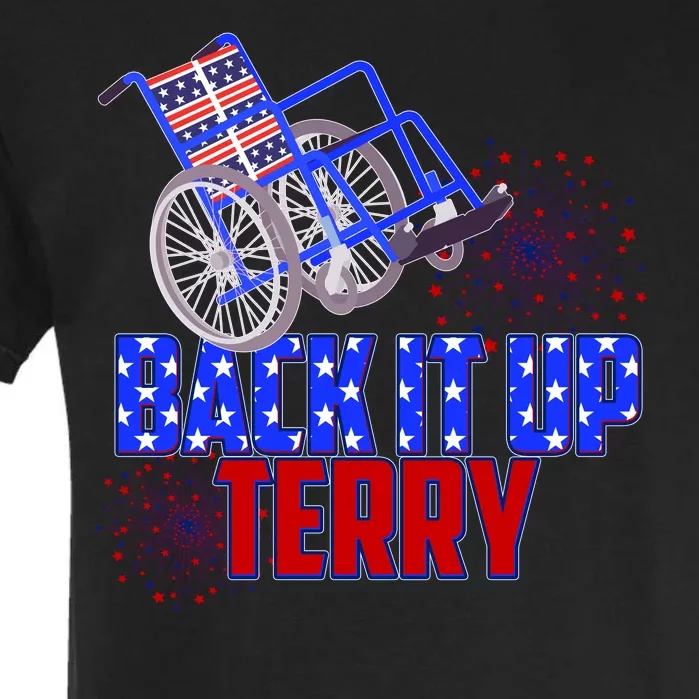 Back It Up Terry Fourth of July Fireworks Garment-Dyed Heavyweight T-Shirt