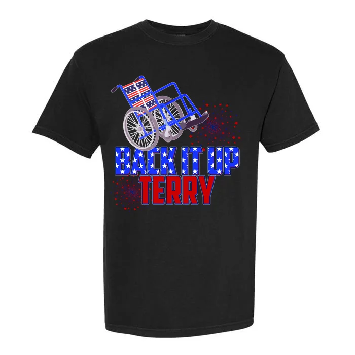 Back It Up Terry Fourth of July Fireworks Garment-Dyed Heavyweight T-Shirt