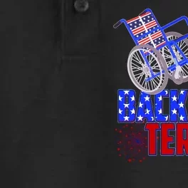 Back It Up Terry Fourth of July Fireworks Dry Zone Grid Performance Polo