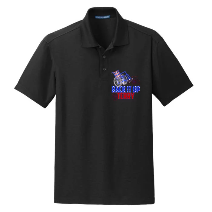 Back It Up Terry Fourth of July Fireworks Dry Zone Grid Performance Polo