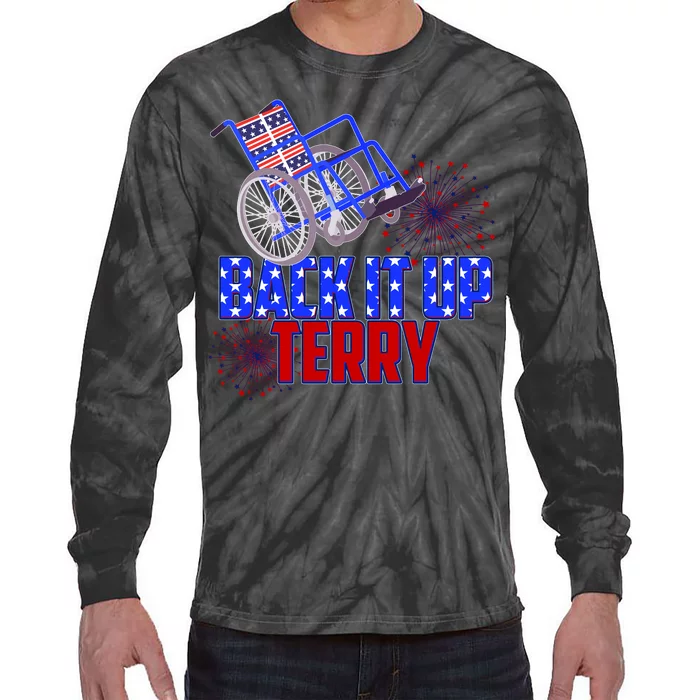 Back It Up Terry Fourth of July Fireworks Tie-Dye Long Sleeve Shirt