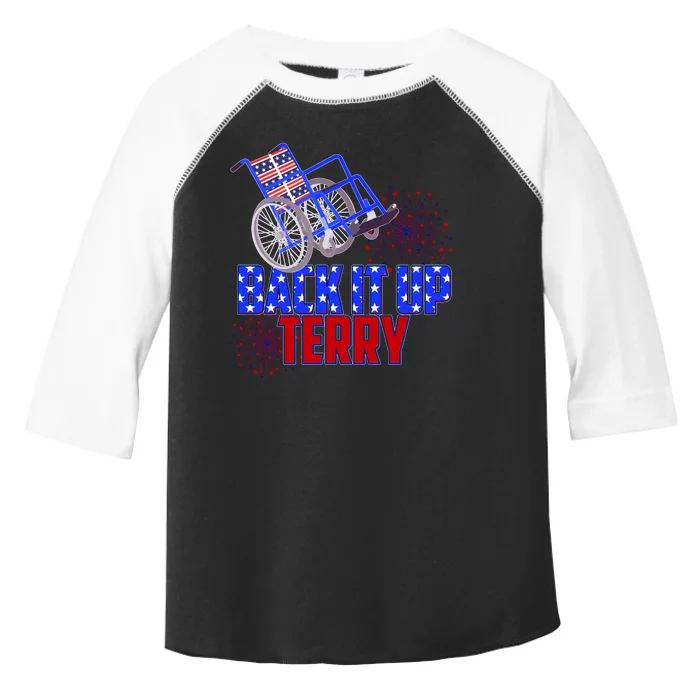 Back It Up Terry Fourth of July Fireworks Toddler Fine Jersey T-Shirt