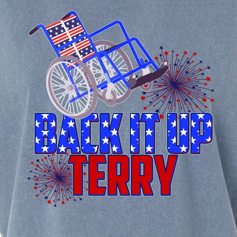 Back It Up Terry Fourth of July Fireworks Garment-Dyed Women's Muscle Tee