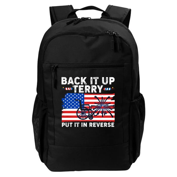 Back It Up Terry Put It In Reverse Funny Fireworks Daily Commute Backpack