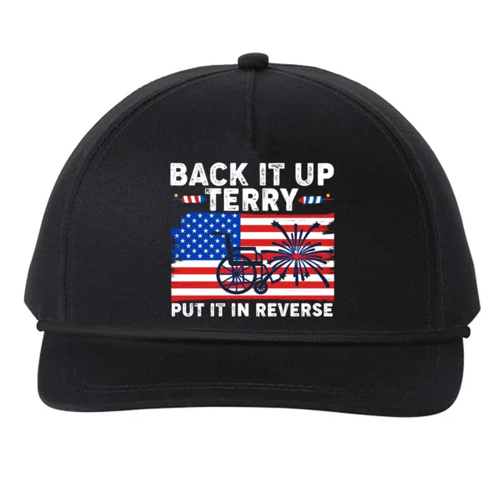 Back It Up Terry Put It In Reverse Funny Fireworks Snapback Five-Panel Rope Hat