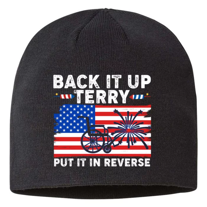 Back It Up Terry Put It In Reverse Funny Fireworks 8 1/2in Sustainable Knit Beanie