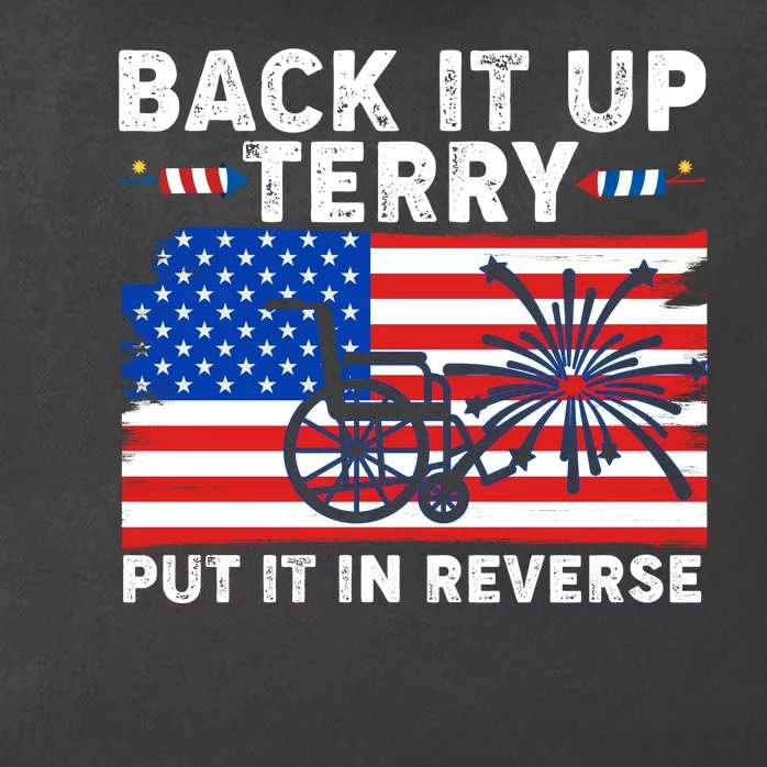 Back It Up Terry Put It In Reverse Funny Fireworks Zip Tote Bag