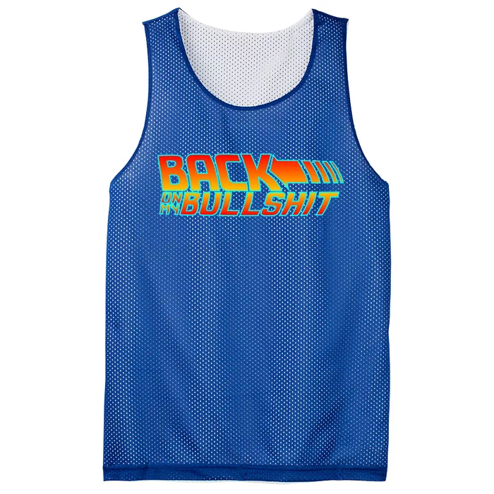 Back On My Bullshit Mesh Reversible Basketball Jersey Tank