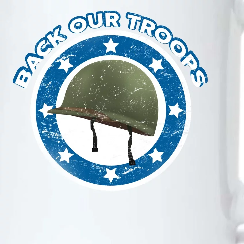 Back Our Troops Black Color Changing Mug