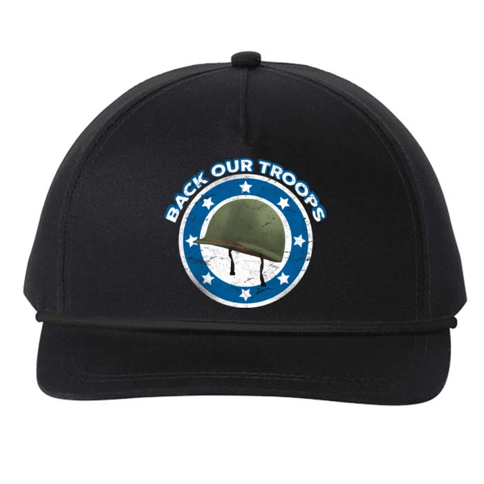 Back Our Troops Snapback Five-Panel Rope Hat