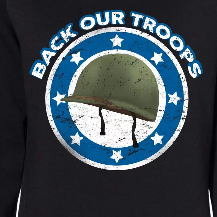 Back Our Troops Womens California Wash Sweatshirt