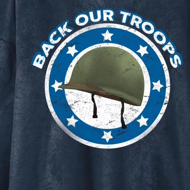 Back Our Troops Hooded Wearable Blanket