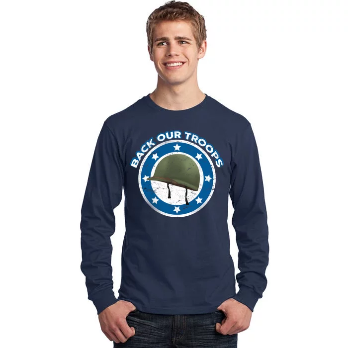 Back Our Troops Tall Long Sleeve T-Shirt