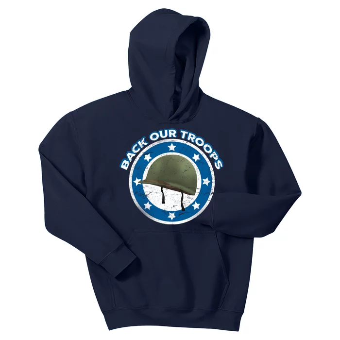 Back Our Troops Kids Hoodie