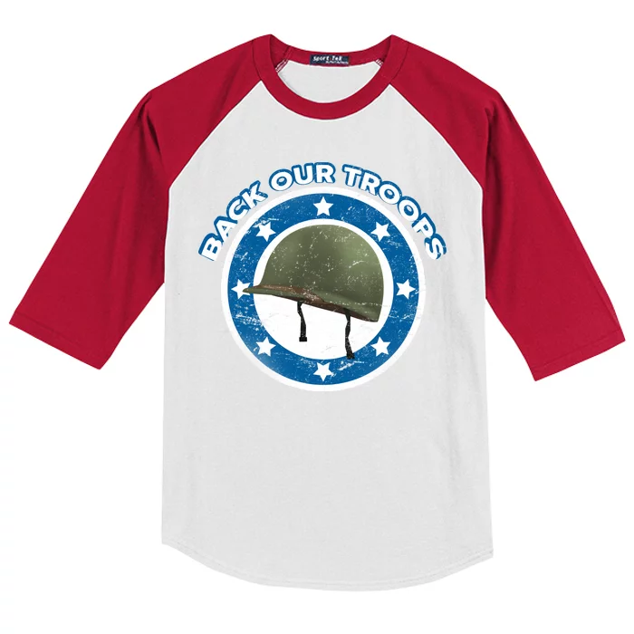 Back Our Troops Kids Colorblock Raglan Jersey