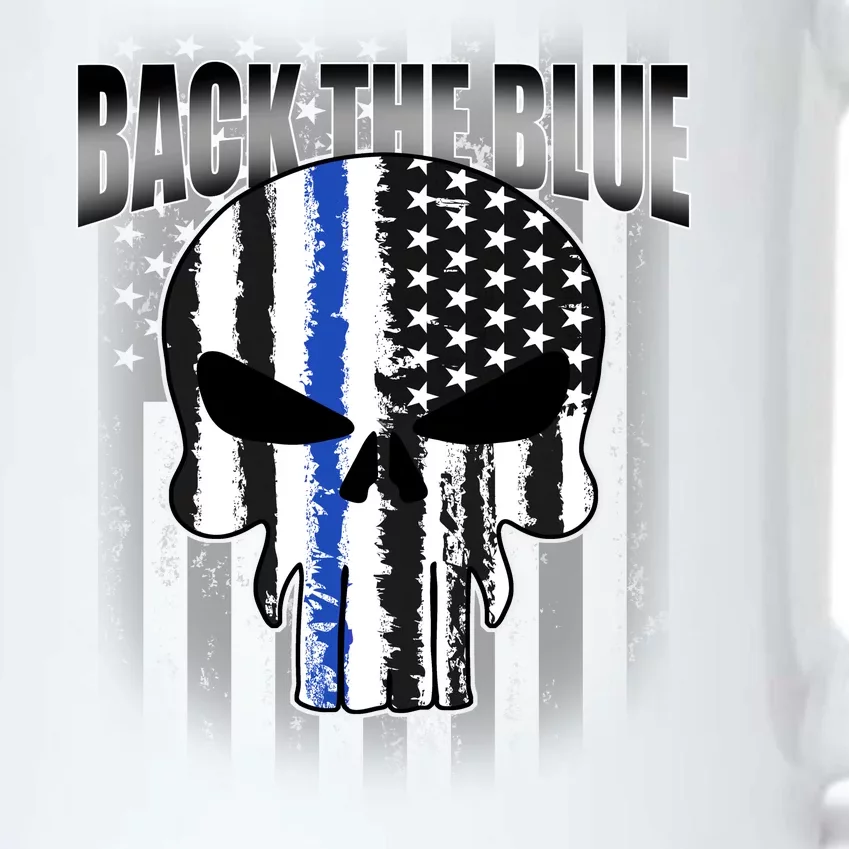 Back The Blue Black Color Changing Mug