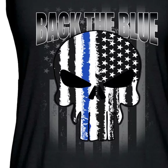 Back The Blue Ladies Essential Flowy Tank