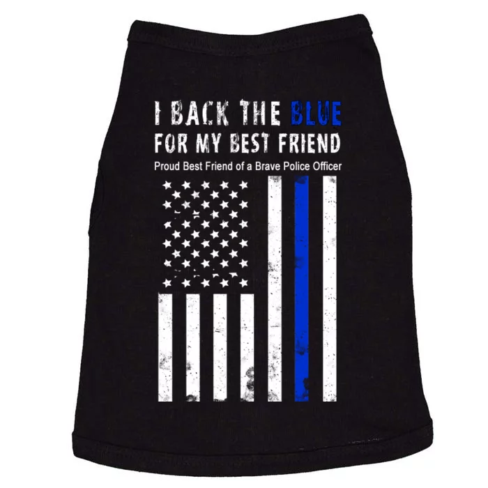 Back The Blue Best Friend Of A Police Officer Doggie Tank