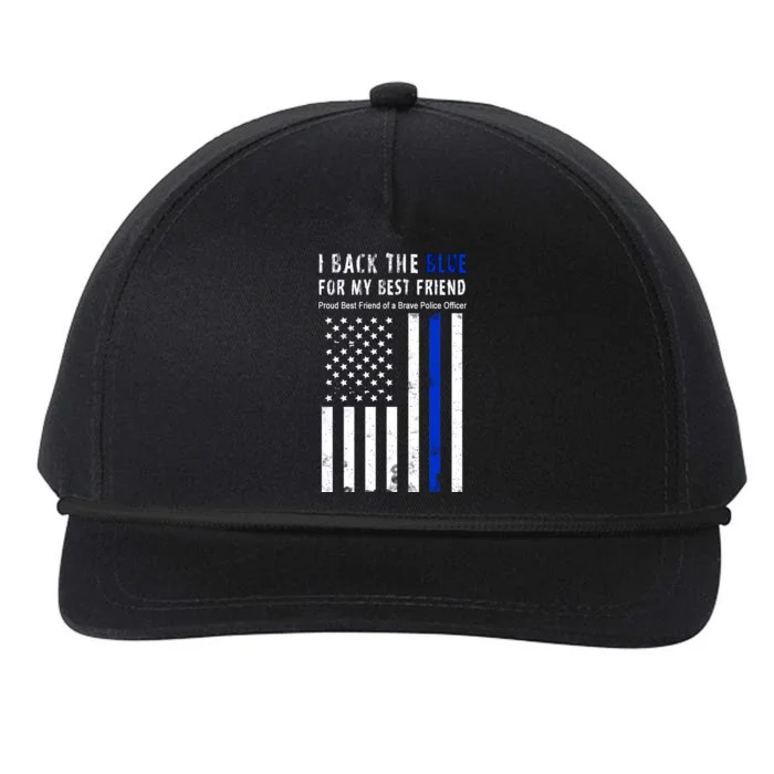 Back The Blue Best Friend Of A Police Officer Snapback Five-Panel Rope Hat