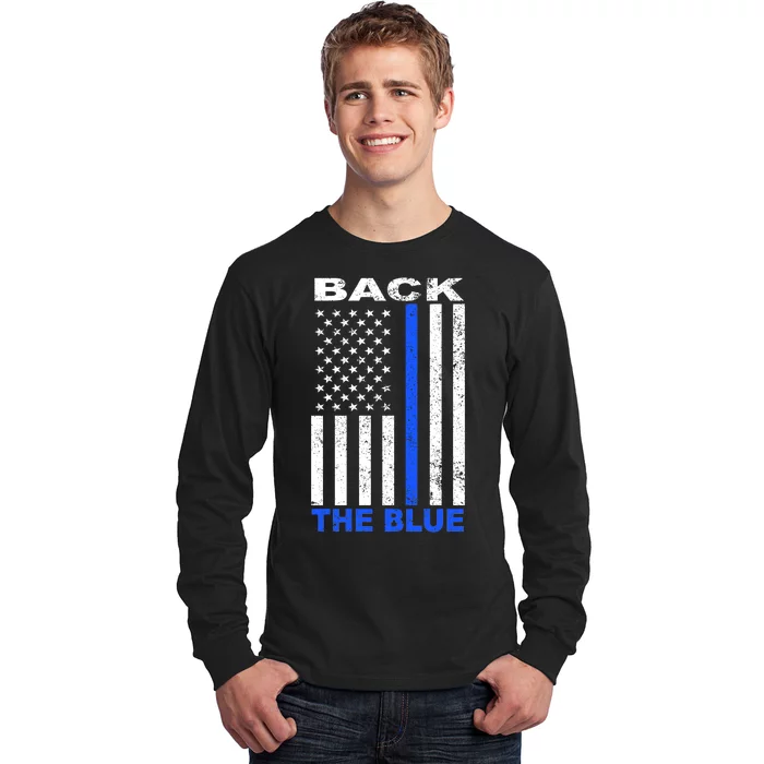 Back The Blue Support Our Police Long Sleeve Shirt