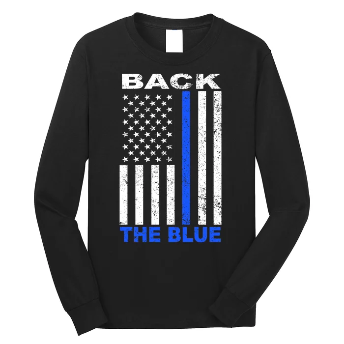 Back The Blue Support Our Police Long Sleeve Shirt