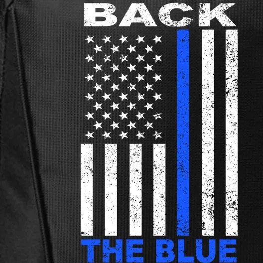 Back The Blue Support Our Police City Backpack