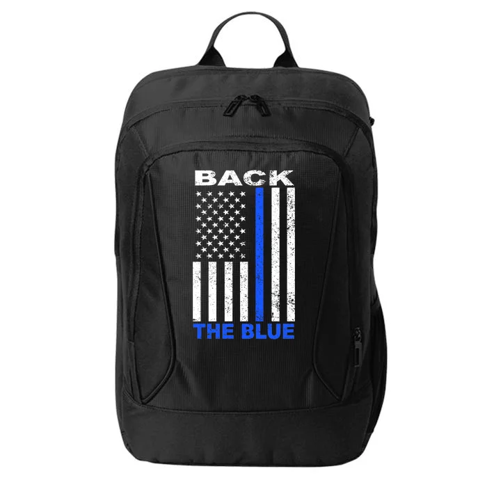 Back The Blue Support Our Police City Backpack